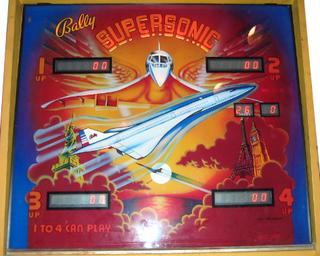 bally supersonic pinball machine value