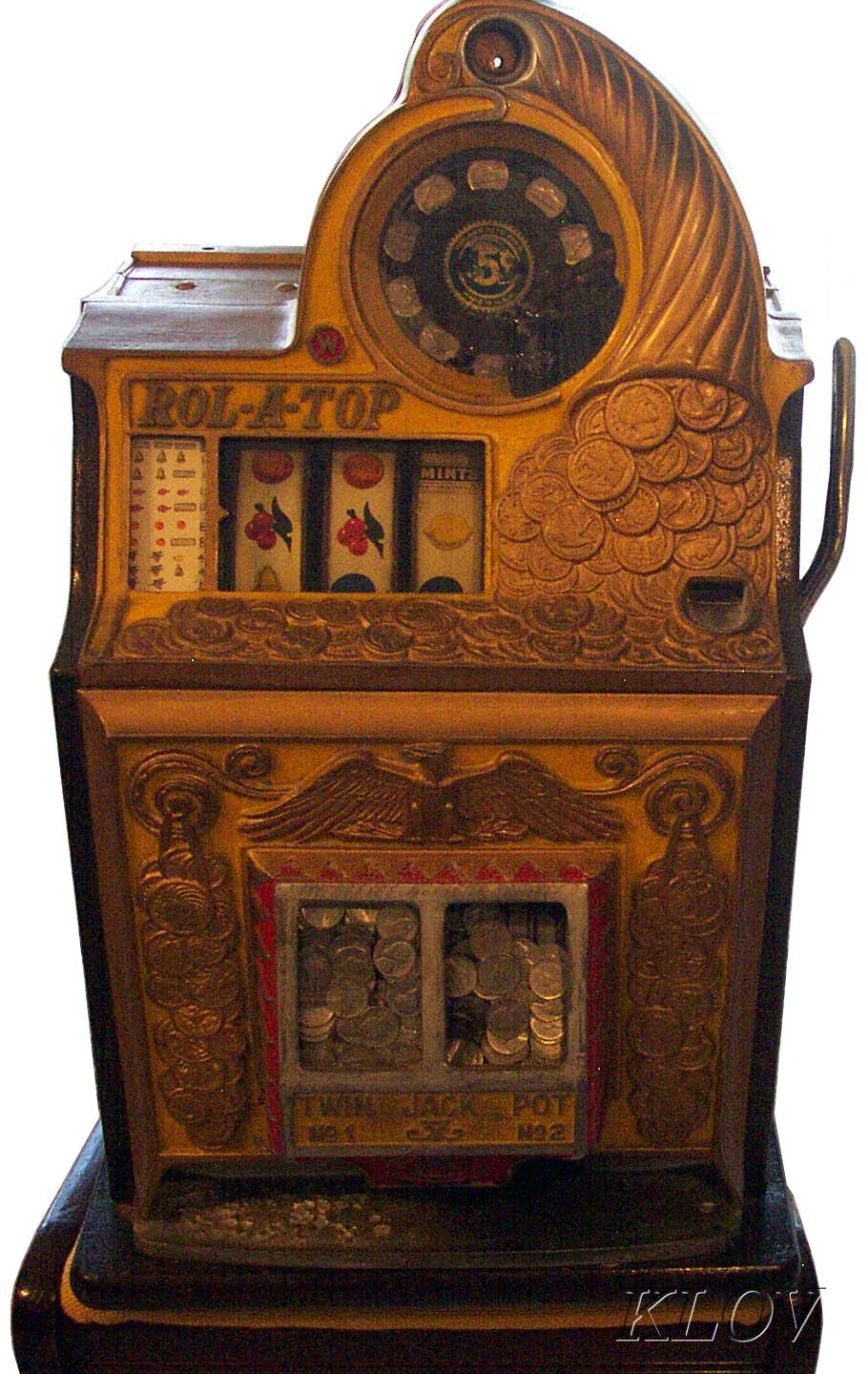 Rol-A-Top - Coin Front - Slot Machine by Watling Manufacturing Co.
