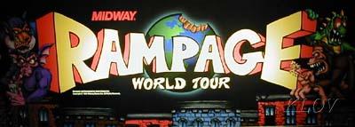 Rampage Arcade Marquee 26/"x8/"