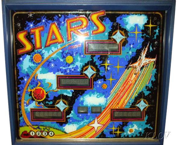 Stern Stars Pinball Playshield Protector 1978