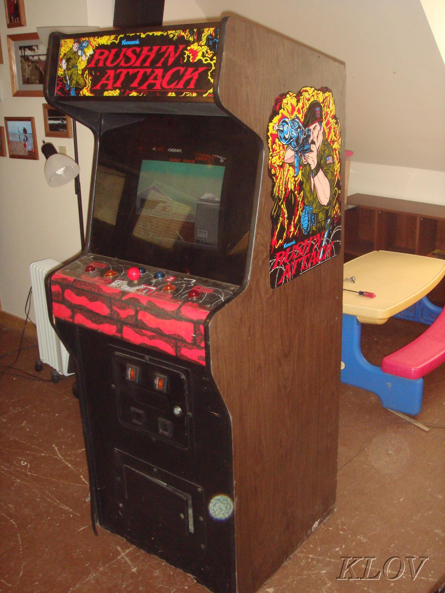 Rush N Attack Arcade Cabinet – Records and Rarities