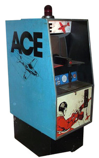 Space Ace Large Arcade Marquee 27.5" x 16" 