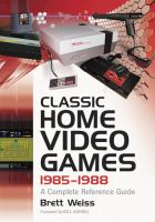 Classic Home Video Games 1985-1988 book cover